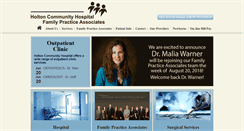 Desktop Screenshot of holtonhospital.com